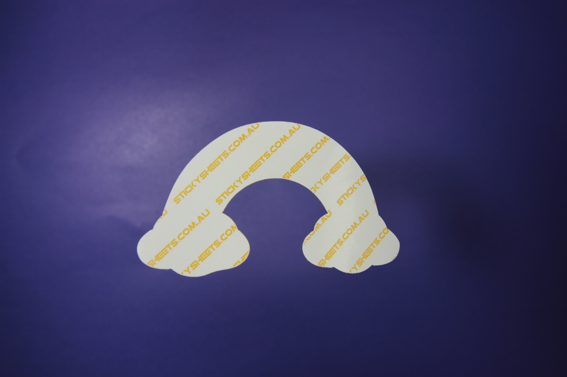 Show details for Rainbow with Clouds Shape